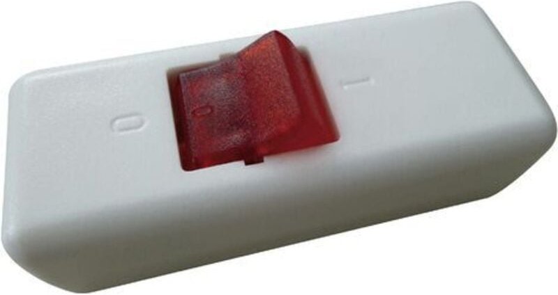 Inter Bär - interBär 8010-108.01 Schnurschalter Weiß, Rot 2 x Aus/Ein 10 a 1 St.