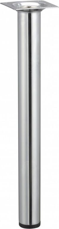Tischbein rund ø 30 mm Stahl, 30 cm (h) verchromt Tischfuß - Hettich