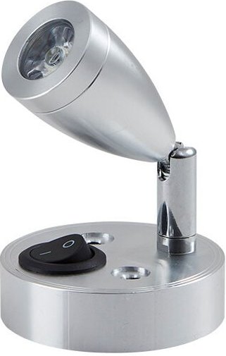 Fitags - 3W 12V led Leseleuchte für Boot Caravan Wohnmobil Auto, mit eigenem Schalter, warmweißes Licht, 3000K, 110lm, 6...