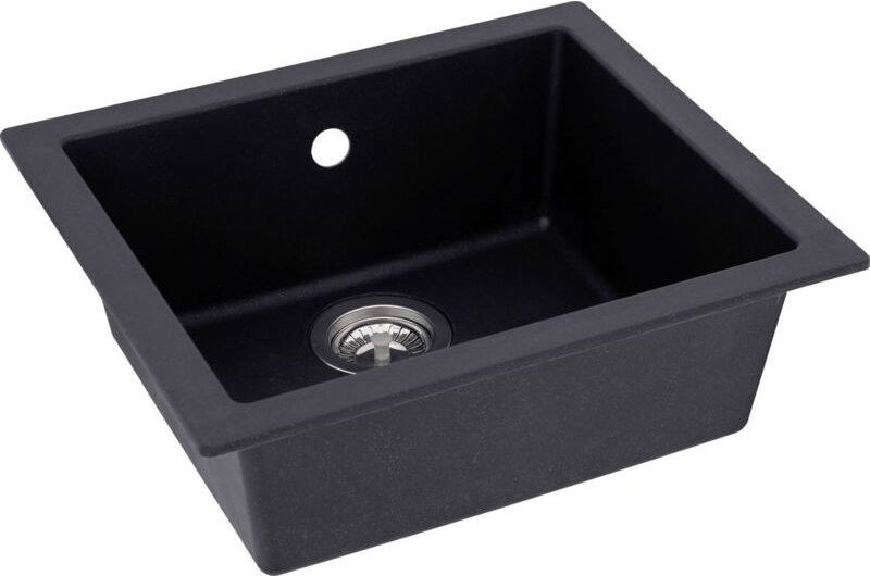 Mineralite Einbauspüle 1 Becken Ohio 50 x 44 cm Spülbecken Spüle - Respekta