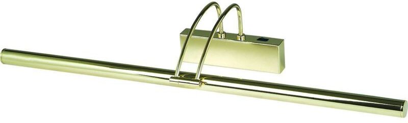 Picture Lights - 1 Licht verstellbare Bildwandleuchte aus poliertem Messing - Searchlight