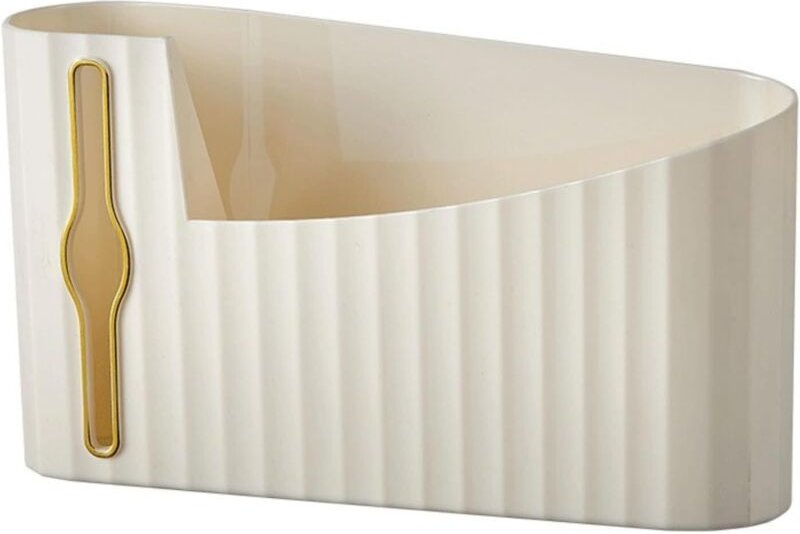 Hochwertige Aufbewahrungsbox für Müllbeutel, großes Fassungsvermögen, platzsparende Wandmontage ohne Bohren, mit auszieh...