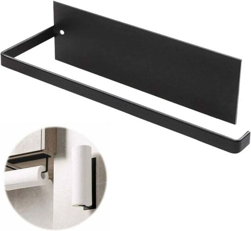 Wandmontierter Papierhandtuchhalter, nicht perforierter Papierhandtuchhalter, selbstklebender Küchenrollenhalter, 26 cm ...