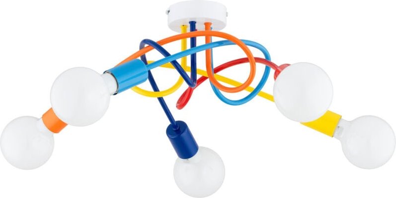 Moderne mehrfarbige Knoten-Deckenleuchte für ein Kinderzimmer 5xE27 15W DRAGO Alfa