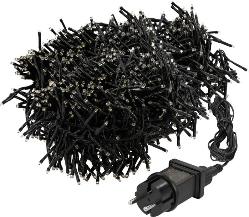 ECD Germany LED Büschel Lichterkette 14,5m 2016 LEDs Warmweiß, Strombetrieb, IP44 Wasserdicht, Innen/Außen, Weihnachtsbe...