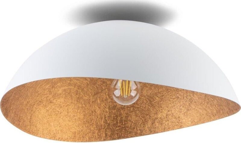 Sigma Solaris Decken- und Pendelleuchte Weiß und Kupfer 33 cm
