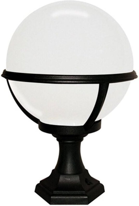 Elstead - Glenbeigh - 1 leichte Außenpodestlaterne schwarz IP44, E27