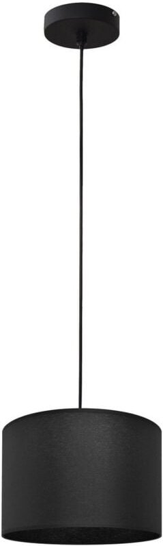 Helam ALBA Zylindrische Pendel-Deckenleuchte Schwarz 20cm