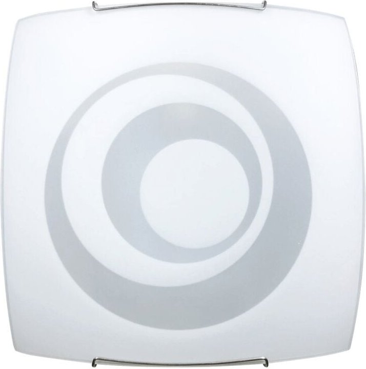 Energy - Deckenleuchte 1xE27 Haken Draht Stahl Glasplatte Weiß e Galatea