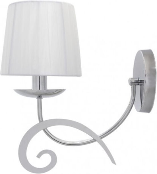 Wandleuchte luxor 1xe14 Chrom weiß Schirm 31x15x28 cm