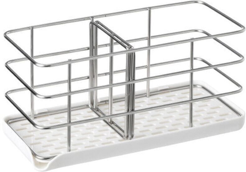 ZVD - Schwammhalter aus Edelstahl 304, multifunktionaler Küchenspüle-Organizer, Abtropfschale, Seifenschale, verstellbar...