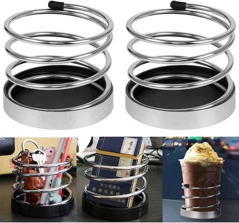 2 Stück Auto-Getränkehalter, Auto-Wasserbecherhalter, Auto-Becherhalter, Auto-Becherhalter, universeller Edelstahl-Beche...