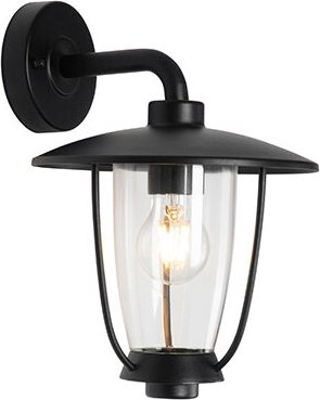 Moderne Außenwandleuchte schwarz mit Klarglas - Khana