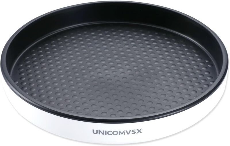 Schwarzes, drehbares Gewürzregal (25 x 25 x 4 cm) für die Küche, drehbarer Organizer für Gewürze und Kochzutaten (360° d...