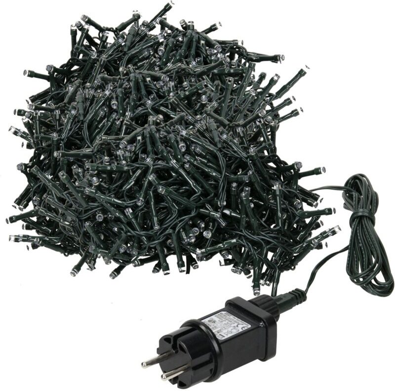 Lichterkette 33m 1500 LEDs extrawarmweiß 8 Programme Innen Aussen Dekolicht