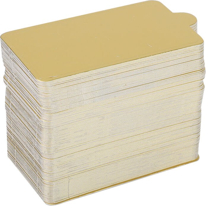 Riuulity 100 Stück Mini-Gold-Kuchenbretter, zum Verkauf von Gebäck, Cupcakes, Keksen, leuchtende und attraktive Goldfarb...