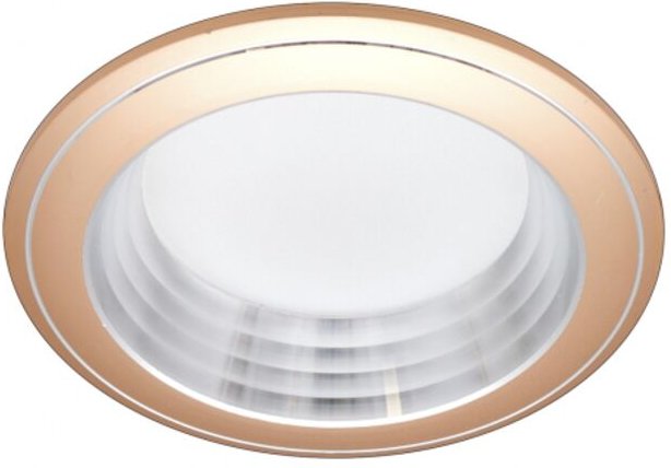 Fabrilamp - einbaustrahler korfu gold/chrom 5w 6500k 5x10x10 cm schnitt 7,5d 400lm