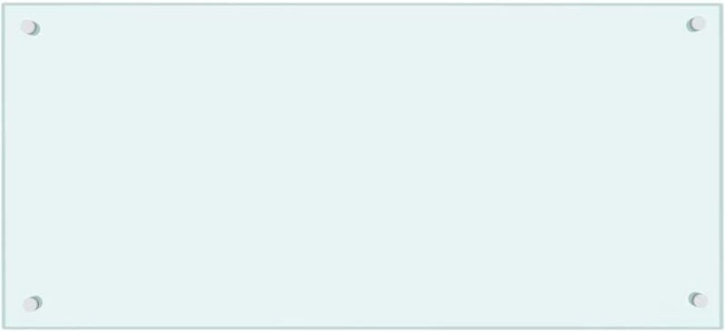 Küchenrückwand Weiß 90x40 cm Hartglas Vidaxl