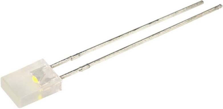 Kingbright - led bedrahtet Weiß Rechteckig 2 x 5 mm 150 mcd 110 ° 30 mA 3.2 v