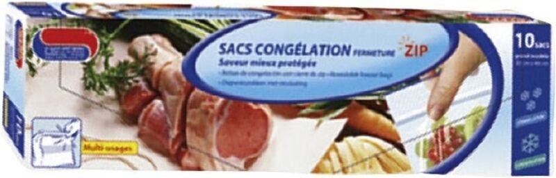 Gefrierbeutel mit Reißverschluss, PM 18 x 22 cm AUTRES