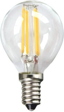 E14 3W White Warm 3000K Spherical Filament LED-Birne