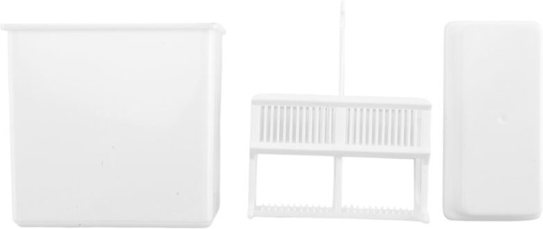 Tlily - in 1 Weiß 24 Stück Mikroskop Objektträger Färbung Rack Gericht Set