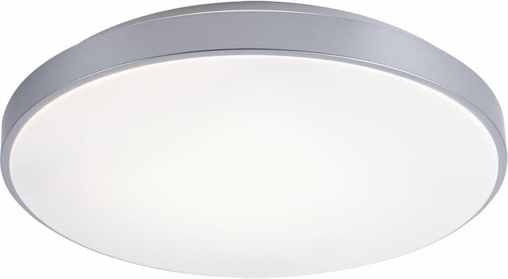 Globo - Deckenlampe weiß Schlafzimmerlampe modern Deckenleuchte dimmbar, led Fernbedienung cct, Metall Acryl silber, 1x ...