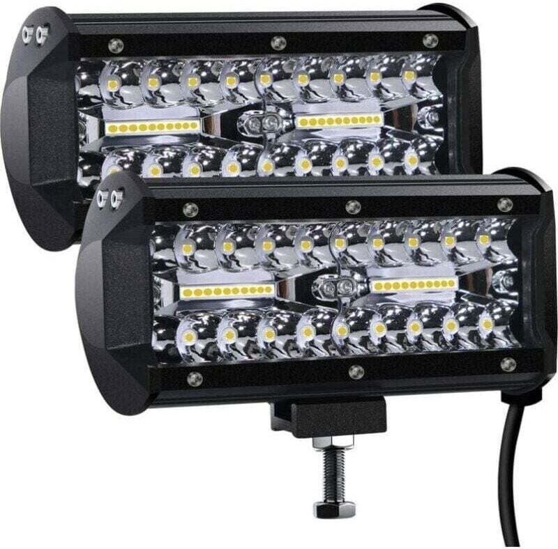 LED-Arbeitsleuchte, 12 v, 400 w, 17,8 cm, Auto-LED-Strahler, 12 v, wasserdicht, IP67, Spot-Flut-LED-Nebelscheinwerfer, 2...