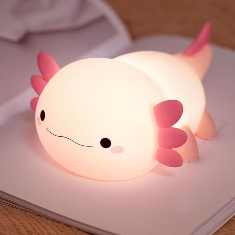 Wiederaufladbares Nachtlicht für Kinder, kabellose Touch-Nachttischlampe aus Silikon, Kinderzimmer-Dekoration, Geschenk ...