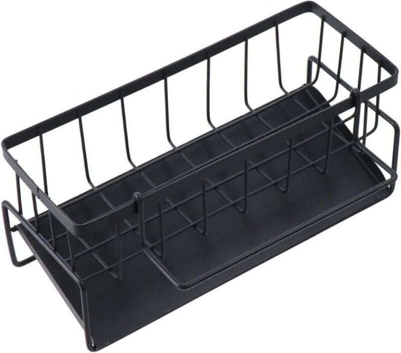 Spülbecken-Organizer – Küchenschwammhalter mit automatischer Abtropfschale und Spülbeckentuchhalter – Ideal für Küche un...