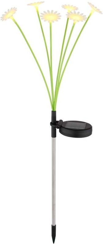 Solarleuchte Gartenlampe Wegeleuchte Edelstahl grün Schiebeschalter H 70 cm