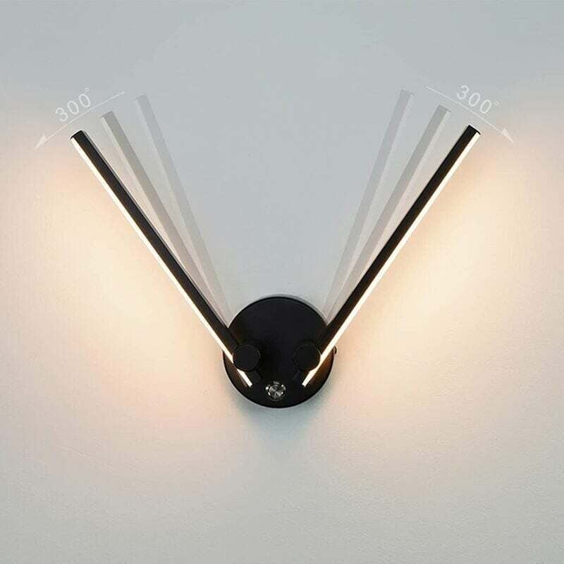 Badezimmer-Wandleuchte mit Schalter, 2 Glühbirnen, 12 W, LED für Badezimmerspiegel 73 cm, Doppel-LED-Licht, verstellbare...