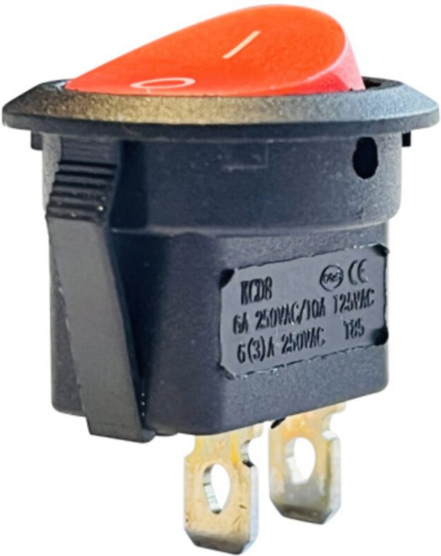 KCD8 Wippschalter 250V 10A 2Pin Rot