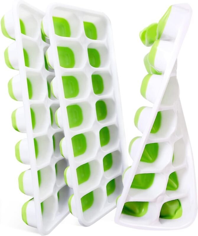 3er-Pack Silikon-Eiswürfelformen mit Deckel – BPA-frei für perfekte Eiswürfel in Kugelform für Bier, Cocktails und Whisk...