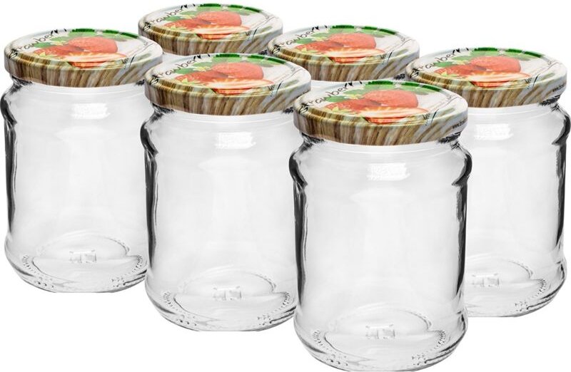 Glas 250 ml Viertelfarbenbereich Fi66 - 6 Stk.