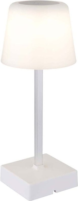 Tischlampe Nachttischlampe Schlafzimmerlampe Touchdimmer weiß led h 25,5 cm