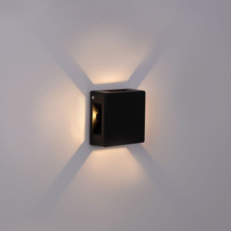 Barcelona Led - Eckige LED-Wandleuchte "Square 4" für den Außenbereich - 6W -