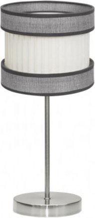 Kleine Tischlampe Modell Home 1xE14 Nickel/grau-beige Fabrilamp