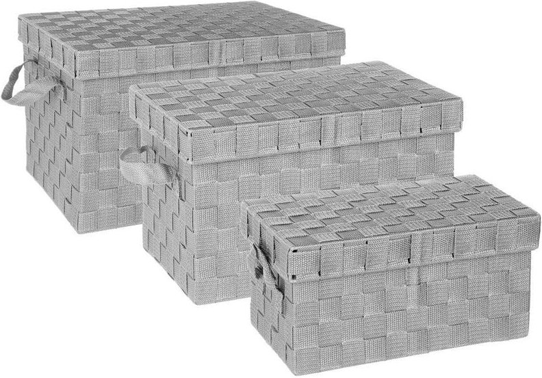 3 aufbewahrungsboxen lise grau - 5 Five