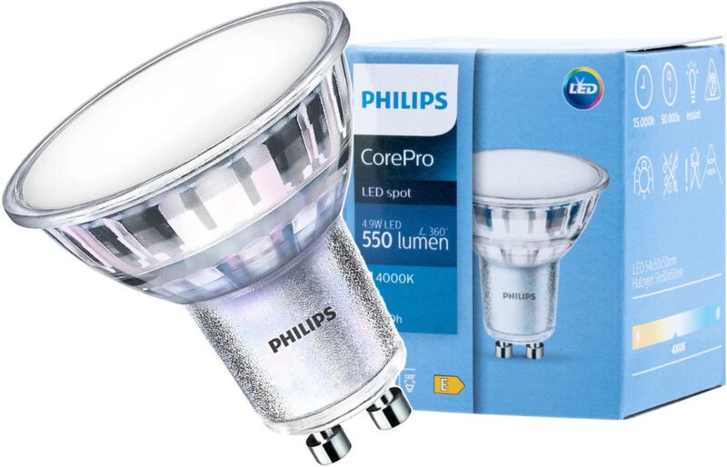 Ledkia - Philips clagu1070840g2 929002981302-gu10 4,9w 4000k corepro led birne