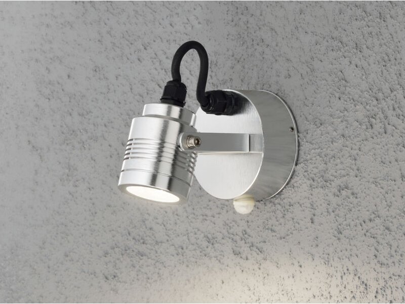 Konstsmide - Massiver Aluminium Wandspot monza, Bewegungsmelder, schwenkbar, 240 Lm