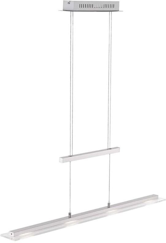 Fischer&honsel - led Pendelleuchte tenso Silber dimmbar & höhenverstellbar, Breite 64cm