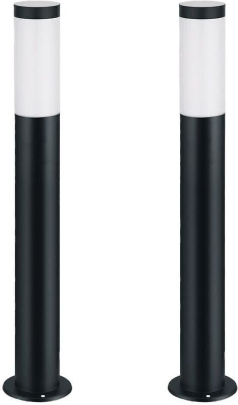 Arum Lighting - 2er-Set große valente Gartenpoller in Anthrazit h 80cm E27