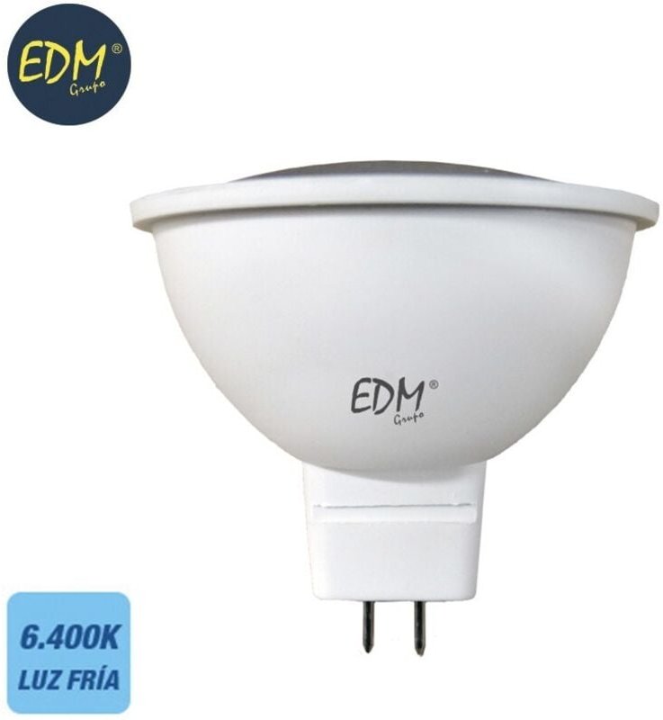 Dichroitische LED-Glühbirne mr16 gu5,3 5 W 12 V 450 lm 6400 K Kaltlicht ø5 x 5 cm EDM