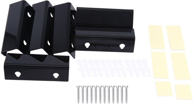 Tlily - Schwarzes Vinyl-Schallplattenregal Zur Wandmontage, 6Er-Pack, Vinyl-Wandhalter, Acryl-Album-Schallplattenhalter-...