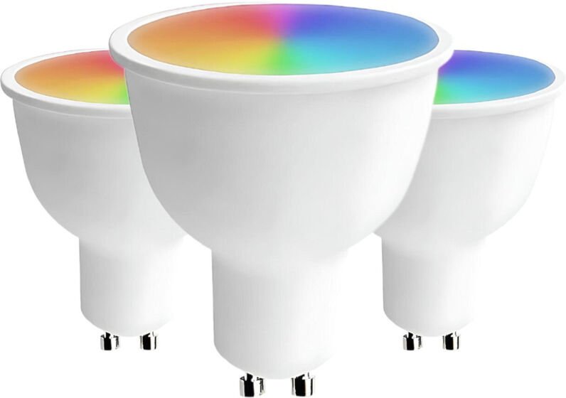 7hsevenon - 3er-Pack Smart WiFi LED-Strahler GU10 5W Equi.25W 380lm rgbww Dimmbar über Smartphone/APP 25000H Premium