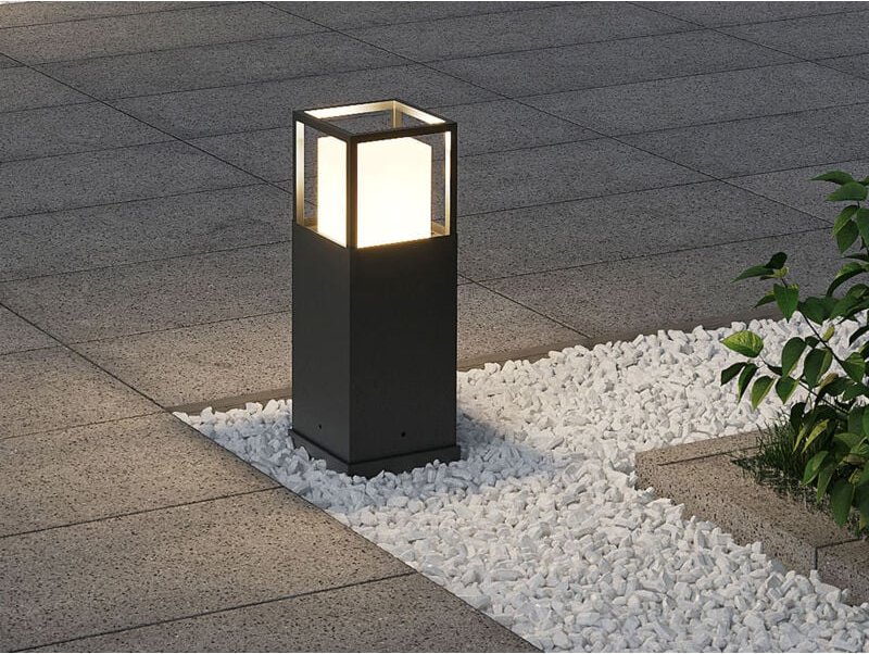 Trio Leuchten - led Sockelleuchte witham in Anthrazit, Lichttemperatur einstellbar, Höhe 40cm