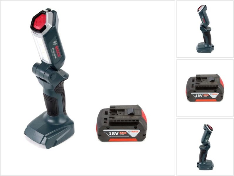 Bosch - gli 18V-300 Akku led Lampe 18V 300lm + 1x 5,0Ah Akku - ohne Ladegerät