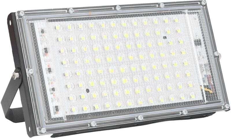 100-W-LED-Flutlichtstrahler, 10.000 Lumen, 120°-Abstrahlwinkel, Kaltweiß, IP65 wasserdicht, 85–265 V