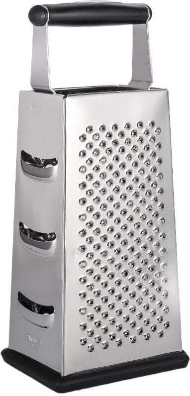 Käsereibe für die Küche – Edelstahlreibe – Gemüsehobel – Quadratische Reibe – Gemüsereibe – Praktische Küchenutensilien